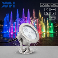 Projecteurs LED étanches pour fontaines subaquatiques, haute luminosité, IP68, acier inoxydable 304, 12V 24V RGB DMX, petits projecteurs LED extérieurs