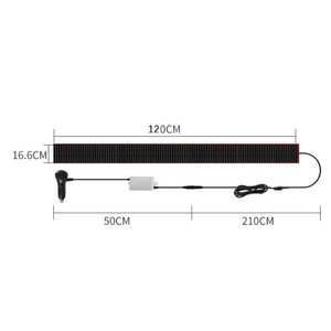 Pegatina para Coche Ojo del Diablo, Letrero LED Flexible, Luz de Ojos de Diablo de 12V para Parabrisas de Camión - Product Image 1