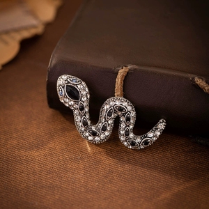 Broche 2026, Broche Vintage de Cobra com Esmeralda e Diamantes para Homens - Product Image 6