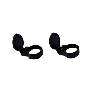 EPTRACTOR - 2 Pieces Female Hydraulic Quick Coupler <b>Dust</b> <b>Cap</b> 1.49" (38mm) Black Plastic - Product Image 1