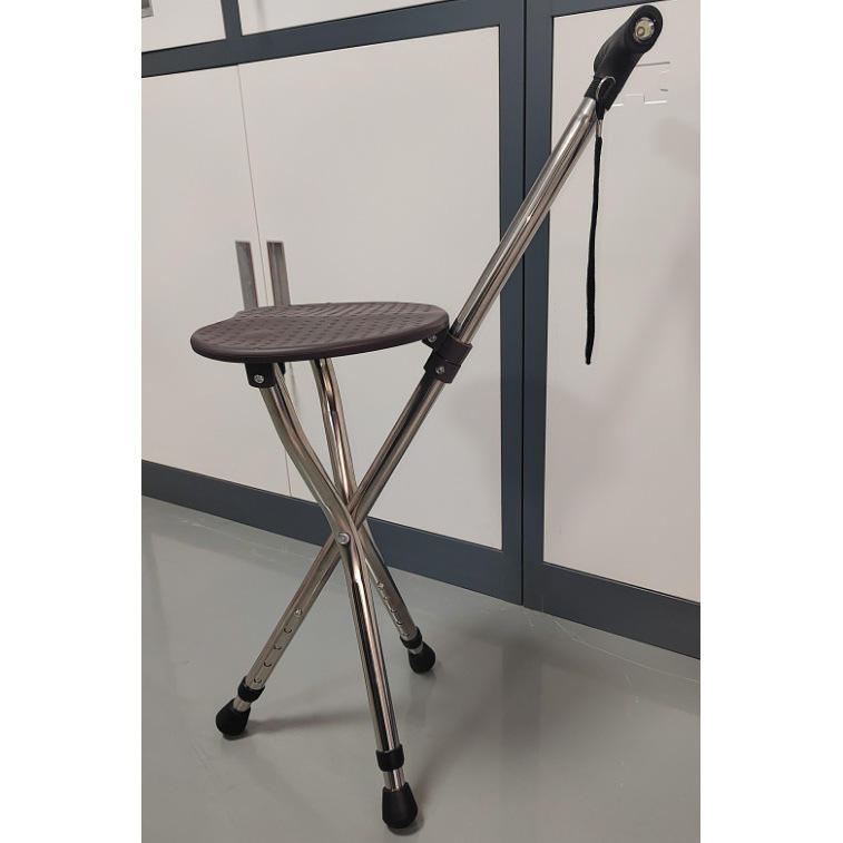 เก้าอี้สตูลทรงหัวใจพร้อมโคมไฟ - สีน้ำตาล ปรับระดับได้