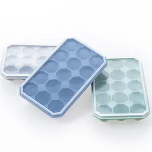 Moldes de silicona con forma de diamante para cubitos de hielo, bandeja sin BPA con tapa para caramelos de whisky hielo