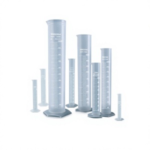Cylindre gradué en plastique PP transparent, cylindre de mesure cylindrique, tube de mesure de laboratoire avec graduation, graduation de 1 ml, 4 ml-1000 ml - Product Image 1