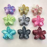 Barrettes à cheveux en cristal avec logo personnalisé, fleurs hawaïennes pour femmes - Mariage, fête de plage, vacances, barrette à cheveux en fleur de plumeria