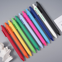 Stylos à bille gel à pression Morandi Macaron couleur unie 0,7 mm, papeterie en plastique pour l'apprentissage et le bureau
