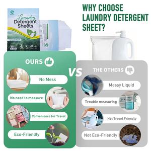 Feuilles de lave-linge naturelles SANYUAN feuilles de savon à lessive biodégradables feuilles de détergent à lessive Eco de voyage - Product Image 5