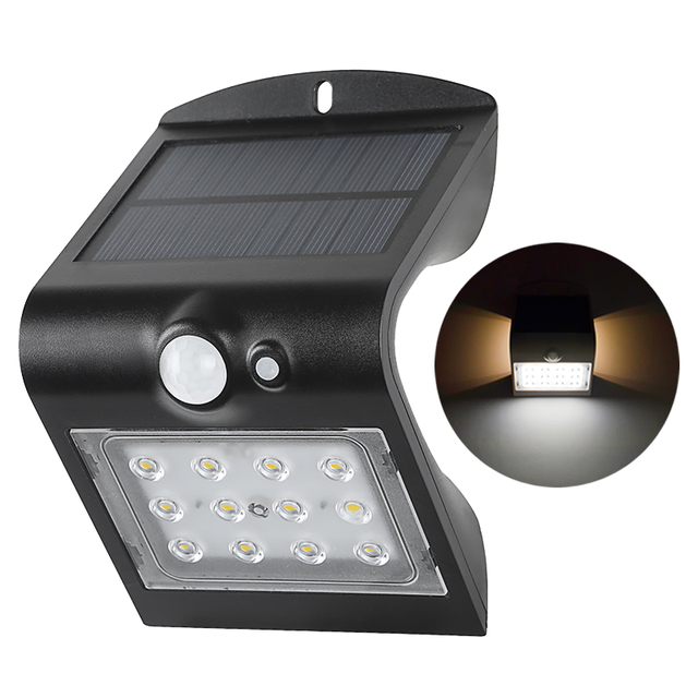 LED Outdoor Motion Sensor IP65 Europe Style Wireless Easy Installation Solar Garden Wall Lights