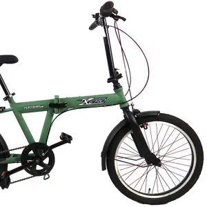 Bicicleta leve dobrável de 20" com rodas pequenas Bicicleta pequena dobrável para adultos Mini Bicicleta