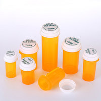 Bouteilles de médicaments et de soins de santé scellées à presser et à tordre, capsules sûres Boîtes de médicaments de voyage en plastique PP de qualité alimentaire