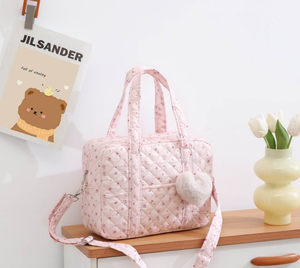 Bolsa <span class=keywords><strong>de</strong></span> Hospital para Bebé <span class=keywords><strong>de</strong></span> Lujo, Grande, Personalizada, para Viajes, con Compartimento para Pañales, Organizador <span class=keywords><strong>de</strong></span> Pañales para Mamá, <span class=keywords><strong>de</strong></span> Algodón Estampado y Acolchado - Product Image 2