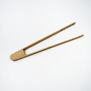 Pinces en bambou 32 cm pour pains plats, pains vapeur, pain, barbecue, viande rôtie, lavage à la main uniquement - Product Image 1