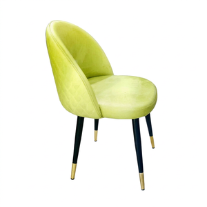 Silla de Comedor de Lujo Moderna y Cómoda de Terciopelo Verde Claro con Estructura de Madera Sólida para Restaurante, Sala de Estar y Eventos - Product Image 1