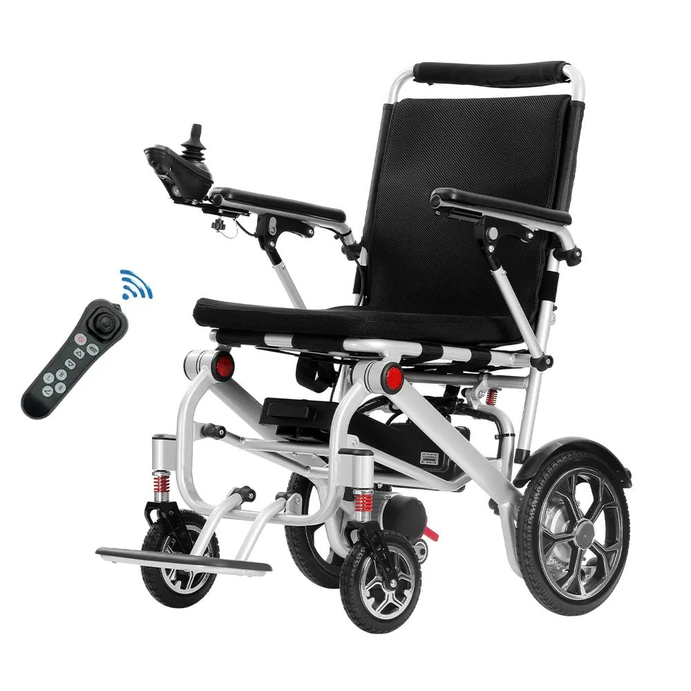 Yüksek kalite yeni tasarım katlanır güç lityum pil ile hafif elektrikli tekerlekli sandalye