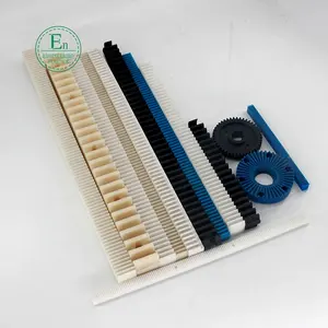 Customized polyamide nylatron nylon66 rack gears CNC machining PA66 plastic gear rack pinion manufacturer