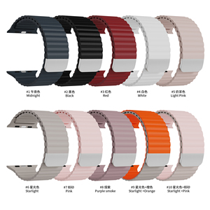 Correa magnética de silicona individual RYB Sports para Iwatch Series S11 S10 9 8 7 <span class=keywords><strong>6</strong></span> 5 4 3 2 Ultra2, resistente al agua, para <span class=keywords><strong>Apple</strong></span> <span class=keywords><strong>Watch</strong></span> Band de 49 <span class=keywords><strong>mm</strong></span> - Product Image 6