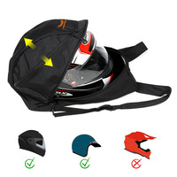 Sac à dos léger et pliable unisexe pour casque de vélo et moto, imperméable, pour loisirs en extérieur, cyclisme, en nylon, avec compartiment d'hydratation