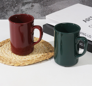 Classic Straight Body <b>Ceramic</b> Mugs, Multi-color Options, Durable Porcelain Coffee <b>Cups</b> for Daily Use & Gifting - Product Image 1