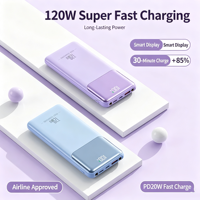 Chargeur portable avec câbles intégrés, Power Bank PD22.5W, 10000mAh, charge rapide, batterie externe pour téléphone portable, chargeur portable