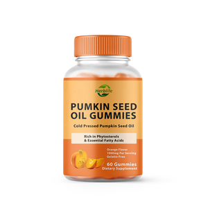 Gomitas de Aceite de Semilla de Calabaza OEM ODM, 1000 mg por Porción, Sabor Naranja, 60 Unidades, para una Piel, Cabello y Corazón Saludables, Bienestar Inmunológico - Product Image 1