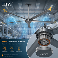 Ventilateur de plafond HVLS multi-tailles à moteur EC, haut débit d'air, pour grandes usines – Fournisseur en gros du fabricant leader