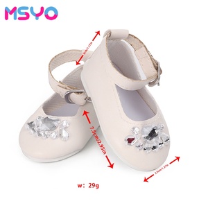 MSYO Venda Quente: Sapatos Exquisitos de Diamante Grande para Bonecas Americanas de 18 Polegadas, Sapatinhos para Bonecas Meninas - Product Image 5