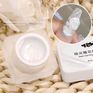 Profession Non Collant Private Label 3D Sculpture <span class=keywords><strong>Dessin</strong></span> <span class=keywords><strong>Fleur</strong></span> Gel UV Clair Rose Motif Diy Art Design Satin Nail Sculpture Gel - Product Image 3