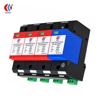 Dispositif de protection contre les surtensions AC T2 4P 80kA 385V, rail DIN, signalisation à distance, distribution d'énergie triphasée industrielle