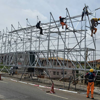 Structure en acier personnalisé extérieur galvanisé entretien publicité entreprise panneau d'affichage au Ghana