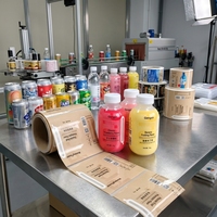 Étiquettes thermorétractables imprimées sur mesure pour bouteilles et canettes de boissons Impression haute définition Film thermorétractable pour boissons