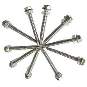 Tornillo <span class=keywords><strong>Autoperforante</strong></span> de Cabeza <span class=keywords><strong>Hexagonal</strong></span> de Acero Inoxidable SUS410 con Arandela de PVC - Product Image 6