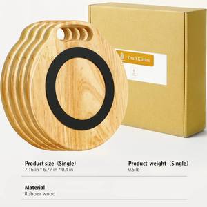 Bamboo Wooden Kitchen Furniture Insulation Pad Non-Slip Casserole Stand Wall-Hung Rack for <b>Bowl</b> Kettle-Dishwasher Microwave Safe - Product Image 5