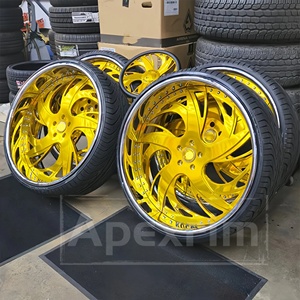 ล้อฟอร์จขนาด 26 นิ้ว สีโรสโกลด์ดำ ล้ออัลลอย 6 รู สำหรับล้อ Rucci Gatti สำหรับรถเชฟโรเลต C10 คัทลาส อิมพาลา มอนเตคาร์โล - Product Image 3