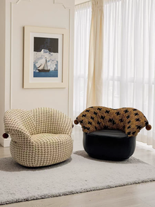 Juego de Sillones de Tela para Sala de Estar de Lujo, Cómodos y Modernos, Muebles para el Hogar, para Villa, Apartamento, Dormitorio, Balcón - Product Image 1