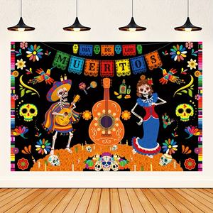 México <span class=keywords><strong>Dia</strong></span> <span class=keywords><strong>de</strong></span> Los <span class=keywords><strong>Muertos</strong></span> mantel Día <span class=keywords><strong>DE</strong></span> LOS <span class=keywords><strong>Muertos</strong></span> Bandera Mantel y pancarta - Product Image 6