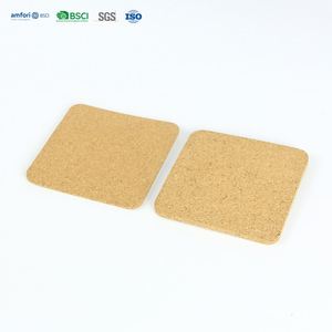 Sous-verre rond en liège antidérapant et durable avec design et couleur personnalisables pour bar à expresso, brasserie artisanale, pub, usage promotionnel - Product Image 2