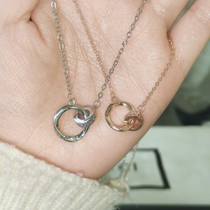 Collane con Ciondolo '<span class=keywords><strong>Fall</strong></span> <span class=keywords><strong>in</strong></span> <span class=keywords><strong>Love</strong></span>' per Coppie, Gioielli con Catena a Maglie per Uomo e Donna, Regalo per San Valentino - Product Image 3