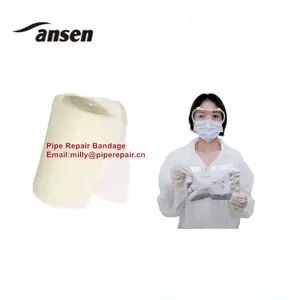 Pipe Fitting Hard Like Steel Water Activated Fiberglass Pipe Repair Bandage Epoxy Putty for Leak Seal