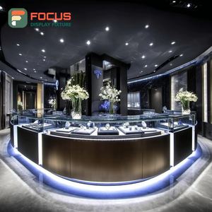 Fabricant de présentoirs de bijoux modernes sur mesure, comptoir de bijouterie en bois pour centre commercial, armoire à bijoux - Product Image 2