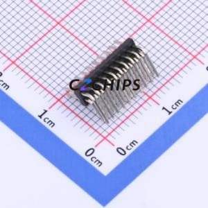 KH-1.27PH90-2X10P-L10.5 Pin Header Bent Lead Through Hole,P=1.27mm Connector 2x10P 1.27mm Pin Header Right Angle Insert - Product Image 2