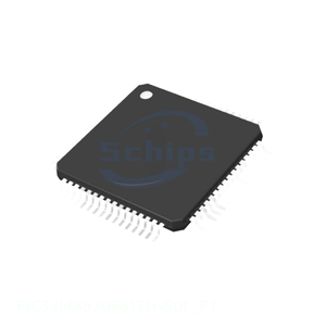 ชิ้นส่วนวงจรอิเล็กทรอนิกส์ 64 TQFP PIC32MX570F512H-50I_PT ช่องจำหน่ายผู้ผลิตแบบฝังตัว - Product Image 1