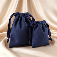 Bolsa de Algodón y Lino Natural con Cordón para Joyería, con Cordones Intercambiables, para Empaque de Regalos, Bolsa de Almacenamiento, Estuche Organizador Portátil