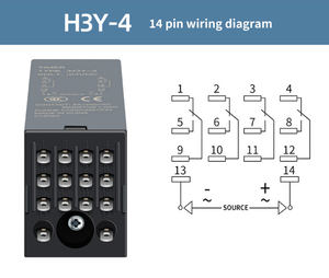 Fabrika doğrudan satış yeni dijital ekran H3Y-2 H3Y-4 Powered gecikme denetleyici DC12V DC24V 220VAC baz döngüsü zaman rölesi ile - Product Image 5