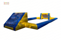 Jeu de football de table humain gonflable en PVC durable pour la location de fêtes foraines et de parcs d'attractions
