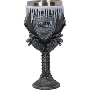 Game Of Thrones Stark <b>Goblet</b> Stainless Steel Beer <b>Glass</b> 3D Engraved Winter Is Coming Party Novelty Stemmed Cup - Product Image 5
