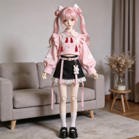 Boîte Mystère de Poupée BJD Articulée Style Doux Personnalisé, Figurine d'Anime Fille à Collectionner avec Tenue, Idéale pour Cadeau