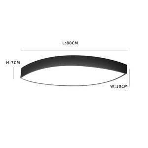 Lampe suspendue en fer plafonnier à led lustres suspendus noirs modernes et suspensions pour le bureau - Product Image 6