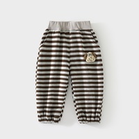 Pantalones Deportivos de Forro Polar Compuesto de Cintura Media, Estilo Coreano, Pantalones Casuales Cálidos de Forro Polar para Bebés