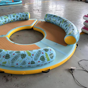 Vente directe usine : Plateforme et île flottantes gonflables en matériau Drop Stitch, capacité maximale 100-500 kg, pour usage en lac et piscine - Product Image 5