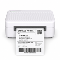 Imprimante d'étiquettes thermiques USB IP-805 3 pouces 203 dpi 100 mm/s, imprimante de codes-barres de bureau blanche en stock pour la vente au détail et l'entreposage