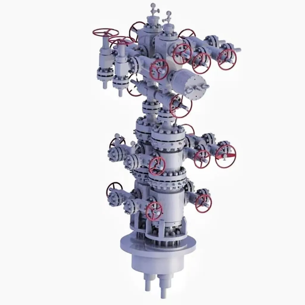 API 6A Wellhead albero di natale/giacimento petrolifero X-tree con doppio pozzo e convenzionale